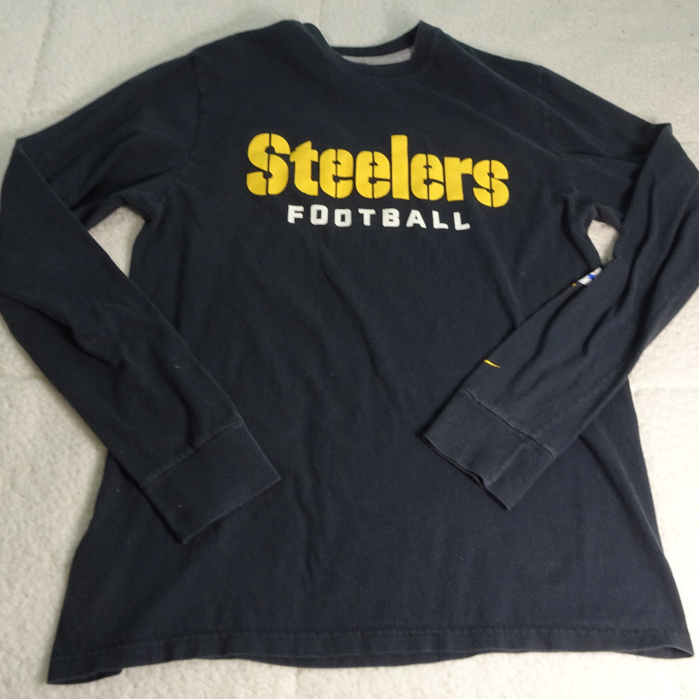NFL Pittsburgh Steelers Black Nike L/S Shirt Lg